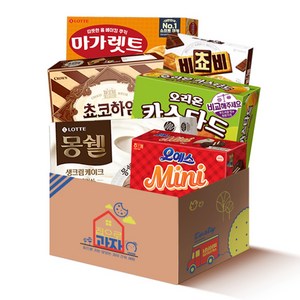 오리온 카스타드 초코하임 마가렛트 오예스 미니 등 과자 파이세트, 1세트+냠냠상회전용포장박스, 1개