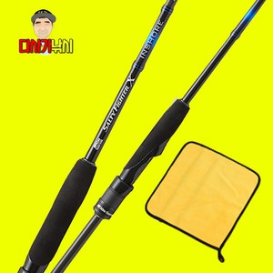 다사가 아부가르시아 솔티파이터 X 인쇼어 바다 루어 낚시대 광어 우럭 갑오징어 쭈꾸미 농어 낚시수건포함, SXIS-862M