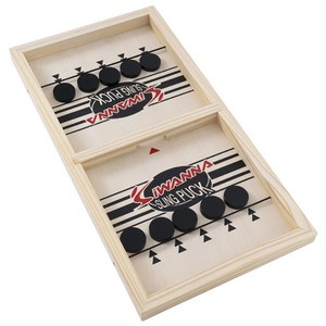 아이워너 슬링퍽 원목 보드게임 온가족 파티게임, 혼합색상