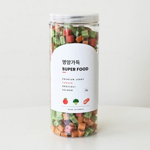 제로랩스 영양가득 져키, 토마토+브로콜리+연어, 1kg, 1개