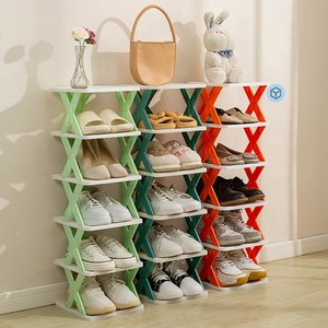 CKLIVING 좁은 현관 신발정리대 신발장, 그린, 3단, 1개