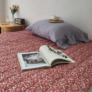 룸마이룸 전기 온수 매트커버 19종 모음 S Q 온열 전기장판 전기매트 라텍스 탄소매트 요커버, 10_허브가든모달_레드