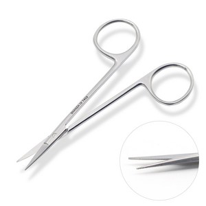 [케이솔루션] 의료용 가위, 안과가위 직 11.5cm 고급형, 1개