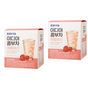 이디야 콤부차 애플베리 40T x 2, 6g, 40개입, 2개