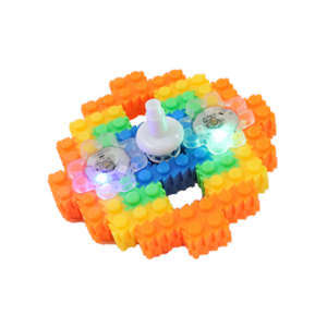 블럭(8mm) 3D 오렌지 불스피너 만들기 1인set