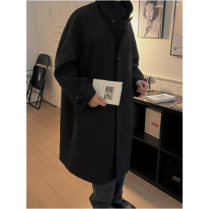 Wool Balmacan coat