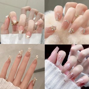 메리레이디 2분완성 네일팁 붙이는네일팁 4종타입 x 24p, 4종타입*1세트