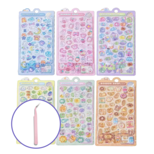 크랜브랑 NEW DIY 다꾸 3D 입체 스티커, 6개, 시즌2