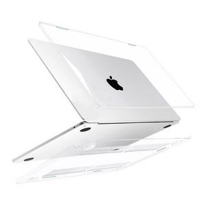 HURUNS 맥북 프로 맥북 에어 하드케이스 클리어 투명 매트, 13인치 맥북에어(M2포함)