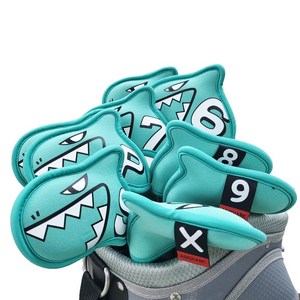 [Go!FFiT] 에임샤크 상어 팔레트 아이언커버 골프채커버 9개입 세트 AIMSHARK, 팔레트 아이언커버 민트, 1개