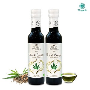 투오가닉 [투오가닉] 유기농 냉압착 식물성 대마종자유 100 햄프씨드 오일 250mlx2병(선물박스), 2병, 단품없음