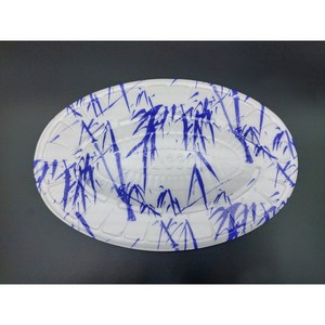 청죽 330타원형 400개입(1박스) / 청죽330 접시 배달 일식 회포장 타원중, 400개