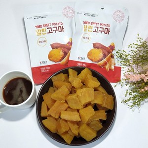 해남 고구마 말랭이 깍두기형 말린 꿀고구마, 10개, 80g