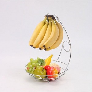 [해피무무] 스테인리스 바나나걸이 과일바구니, 1개