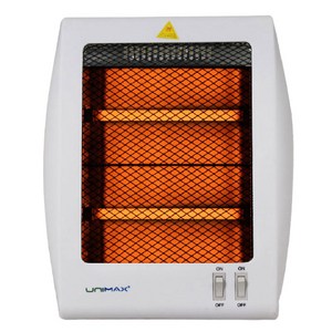 절전형 가정용 사무실 전기난로 1인 소형 전기히터 석영관 캠핑 미니 전기 난로 히터 전기스토브, 1. 유니맥스 미니히터 UMH-2104W