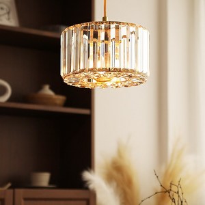 라엘 1등 크리스탈 팬던트 LED 식탁등 주방등 카페조명 펜던트조명 샹들리에, LED램프 전구색 (노란빛)