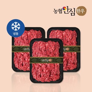 [농협안심한우] 1+등급 한우 다짐육 300g / 600g / 900g, 3개