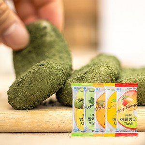 제주찰바 찹쌀떡 모찌떡 쑥떡 팥떡 50g 12개입 (5가지 맛), 감귤, 12개