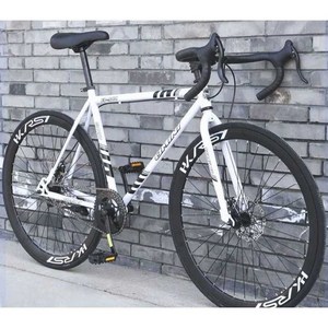 그래블바이크 경주용 자전거 입문 경주용 로드 경량, 1개, 60블레이드 실버 블랙