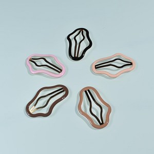 구름 모양 스냅 핀 헤어 클립 옆머리용 클립 5p