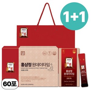 [1+1한정특가] 6년근 홍삼정 홍삼 명절선물 완판10만박스 쇼핑백 유산균 포함 플라이삼육오(주), 2개, 300ml