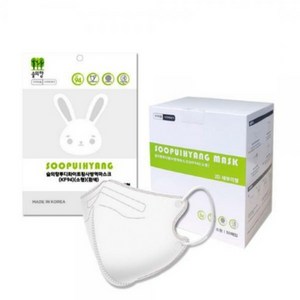 KF94 숲의향 새부리형 마스크 소형 화이트 50매, 1개