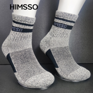 힘쏘 남성용 이중보강 등산양말 작업 트래킹 양말 8컬레, 이중보강 작업양말 8컬레- 그레이/블랙