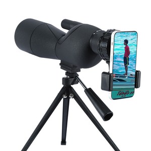 키인더스 고배율 망원경 25-75배율 스마트폰 단망경 스포팅 스코프, 60mm
