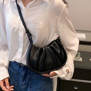 원스카이 여성 미니 셔링 크로스백 주름 만두 데일리 가방