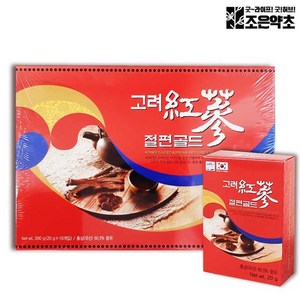 조은약초 고려 홍삼 절편 골드 200g x 1박스 (20g x 10개입), 1개