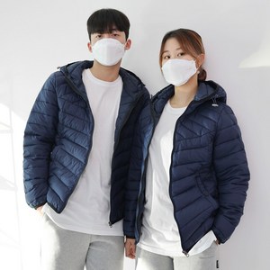 위드썸띵 남녀공용 마젤 초경량 후드패딩