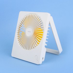 모락 윈디S LED 탁상용 접이식 휴대용 선풍기, MR-WINDYS, 화이트
