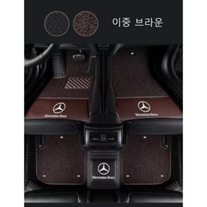 명카 벤츠 카매트 이중매트 코일매트 탈부착 6D매트 E클래스 S클래스 GLC GLE GLS, 브라운, CLA