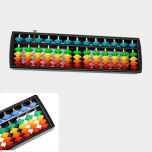 해피브릭스 무지개 컬러 주판 학생 암산 계산기, 13선.