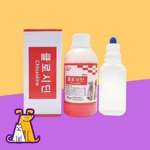 클로시딘 250ml 강아지 고양이 소독제 100ml 공병, 1세트