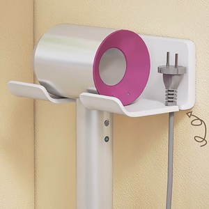 트레이드미 무타공 헤어드라이기 거치대, 화이트, 1개