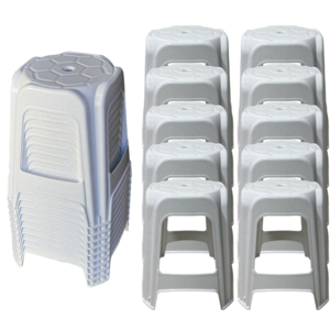 [나코] 프라스틱의자 플라스틱간이의자 파라솔의자 야외플라스틱의자 편의점플라스틱의자 원형의자, 10개, 대리석마블