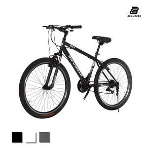 Brandier Entry Level MTB Bike 26 Inch 21 Speed ​​B21, Matte Black, 1 Piece, 170cm