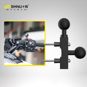 라이더굿즈 램마운트 호환 SMNU 고프로 액션캠 핸드폰 핸들 2구 2볼 마운트 거치대, 핸들 2볼 마운트 단품