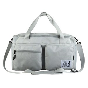 아워리빙 대용량 스트롱 보스턴백, 라이트 그레이, 1개