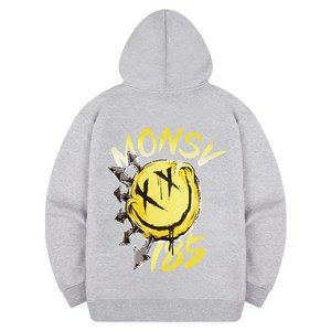 [당일출고/기모추가] 스마일픽 후드집업 짚업 빅사이즈 남자여성 ZAHD_0029