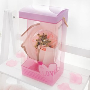 파티팡 LOVE 조화 꽃다발 벌룬볼 케이스, 핑크, 1개