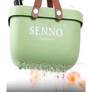 깔끔우먼 물빠짐 목욕바구니 욕실정리 바구니, 그린 목욕 욕실바구니