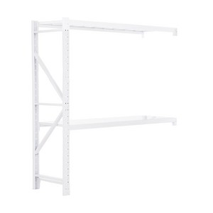 와우랙 철제선반 랙 2000 x 600 x 2000 4단, 1개, 연결프레임 200kg(화이트) 2단