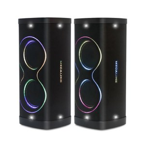 MPT-SET-E 1000W 블루투스 이동식앰프 충전식앰프 휴대용 행사 버스킹 LED조명 TWS기능 4옴