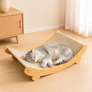 CABULE 고양이 스크래처 사이잘삼 스크래쳐 원목 고양이장난감…