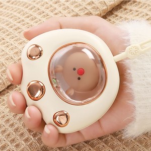 소확행홈 고양이손난로 사무실 전식 손난로 야외 휴대용 손난로 귀엽다 손난로 야옹스타 시리즈 C7, 고양이 발톱 화이트, 1200mAh