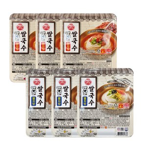 오뚜기 옛날 쌀국수 멸치맛3+김치맛3
