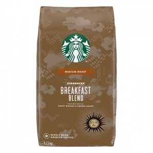 스타벅스 원두커피 브랙퍼스트 브랜드 홀빈 커피 1.13kg 5봉, 5개