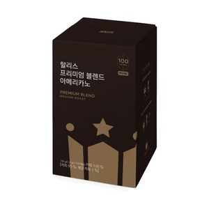 할리스 프리미엄 블렌드 아메리카노, 100개입, 1g, 1개